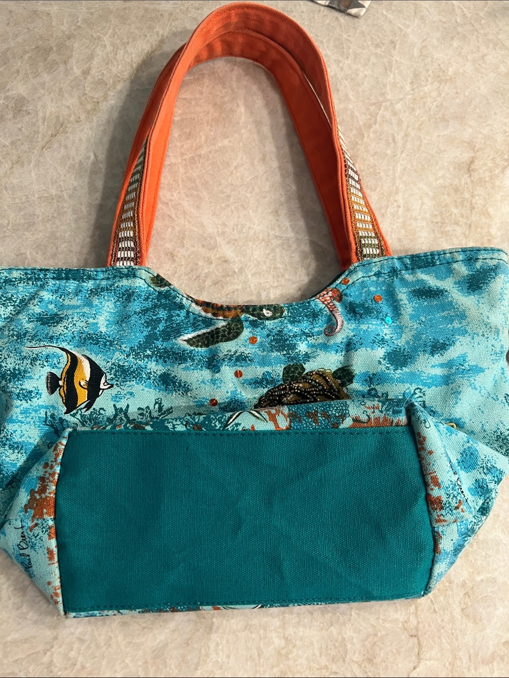 Paul Brent tropical canvas bag. Never used. - Picture 5 of 8